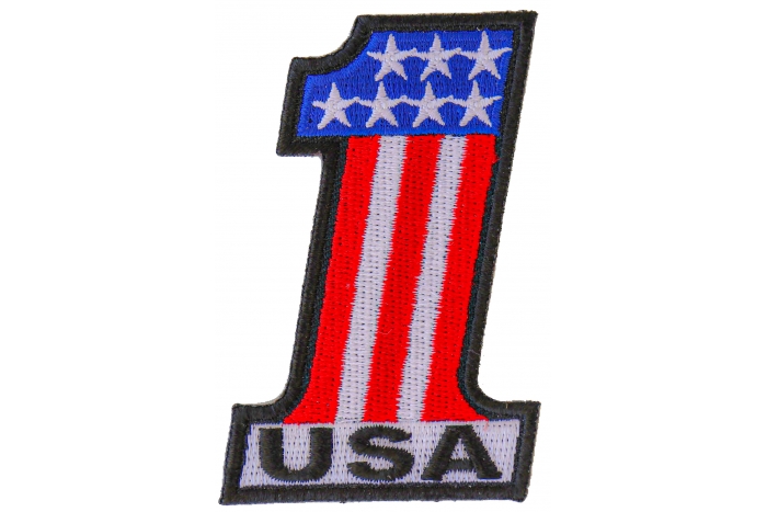 1 USA Patriotic Iron on Patch