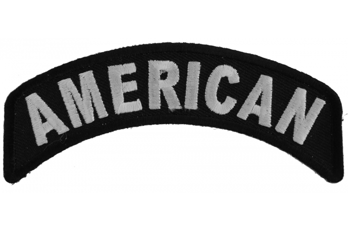 American Rocker Patriotic Iron on Patch