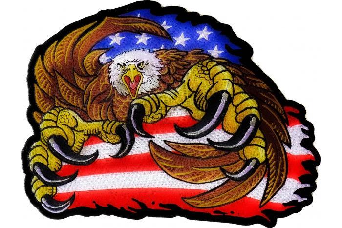 American Flag Eagle and Talons Patch