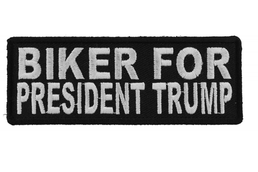 Biker For President Trump Patch