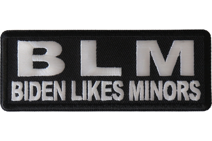 BLM Biden Likes Minors Patch