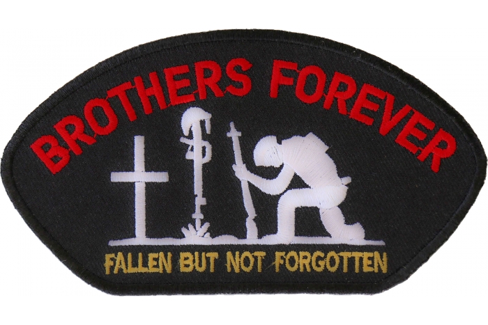 Brothers Forever Patriotic Iron on Patch