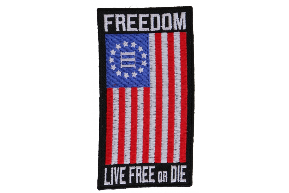 Freedom Nyberg Flag Patch Live Free or Die