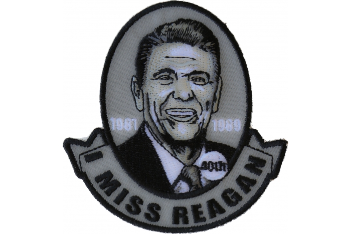 I miss Reagan Patriotic Iron on Patch