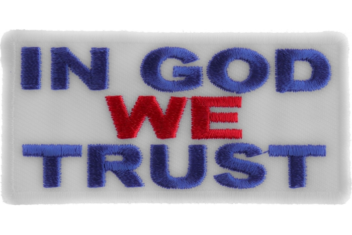 In God We Trust Patriotic Iron on Patch