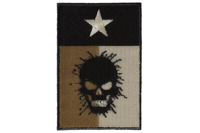 Texas Flag Oil Spill Skull Patch