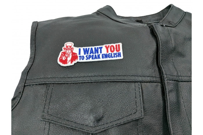  shown on leather vest