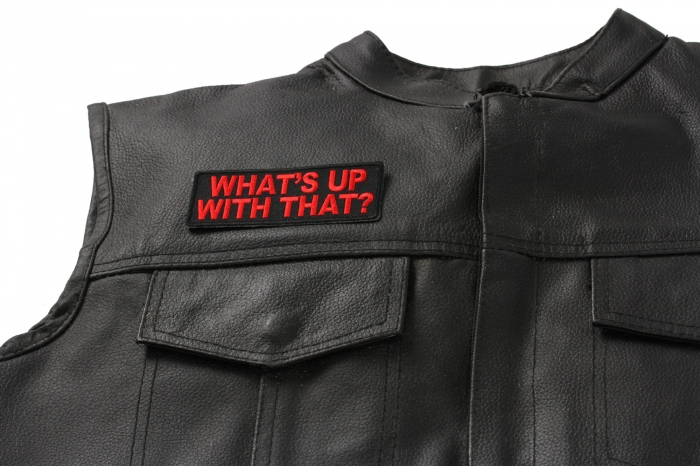  shown on leather vest