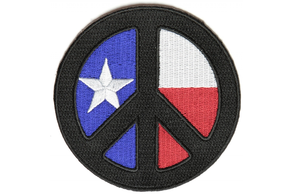 Black Texas Peace Patch