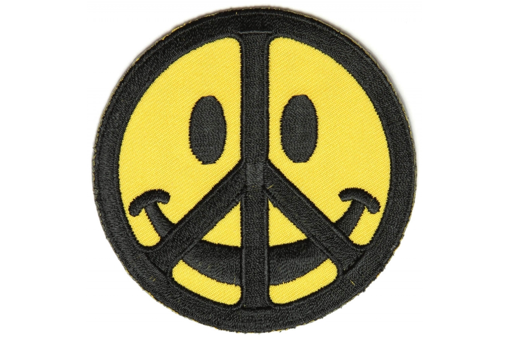 Smiley Face Peace Patch