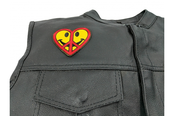  shown on leather vest