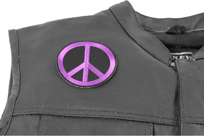  shown on leather vest