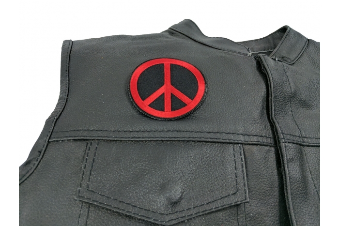  shown on leather vest