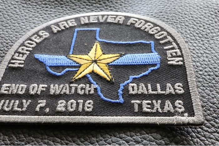 Dallas Police Department Texas Memorial Patch Heroes Are Never Forgotten End Of Watch Dallas Police Department Texas Memorial Patch Heroes Are Never Forgotten End Of Watch diagonal view