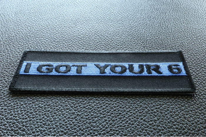 I Got Your 6 Police Patch diagonal view
