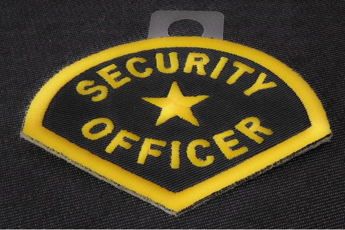 Security Officer Name Tag Patch diagonal view