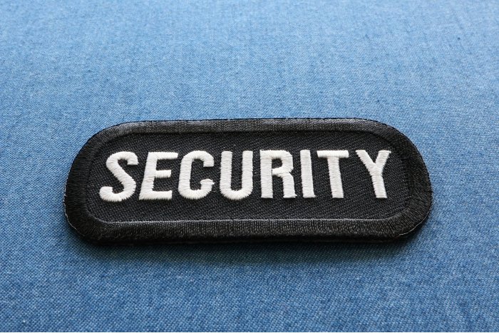 Security Name Tag Patch diagonal view