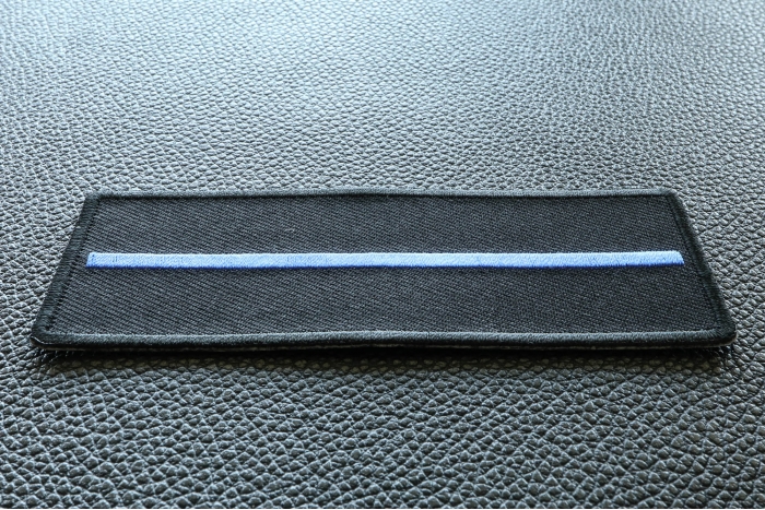 Thin Blue Line Patch For Law Enforcement diagonal view