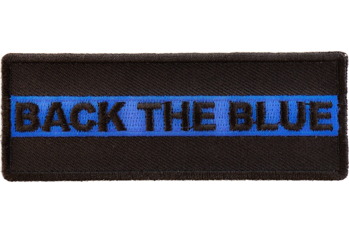 Back The Blue Police Patch with Blue Line