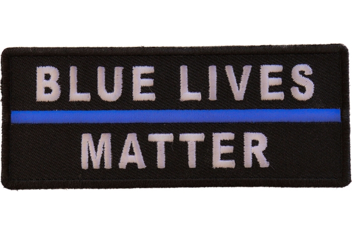 Blue Lives Matter Patch with Blue Line