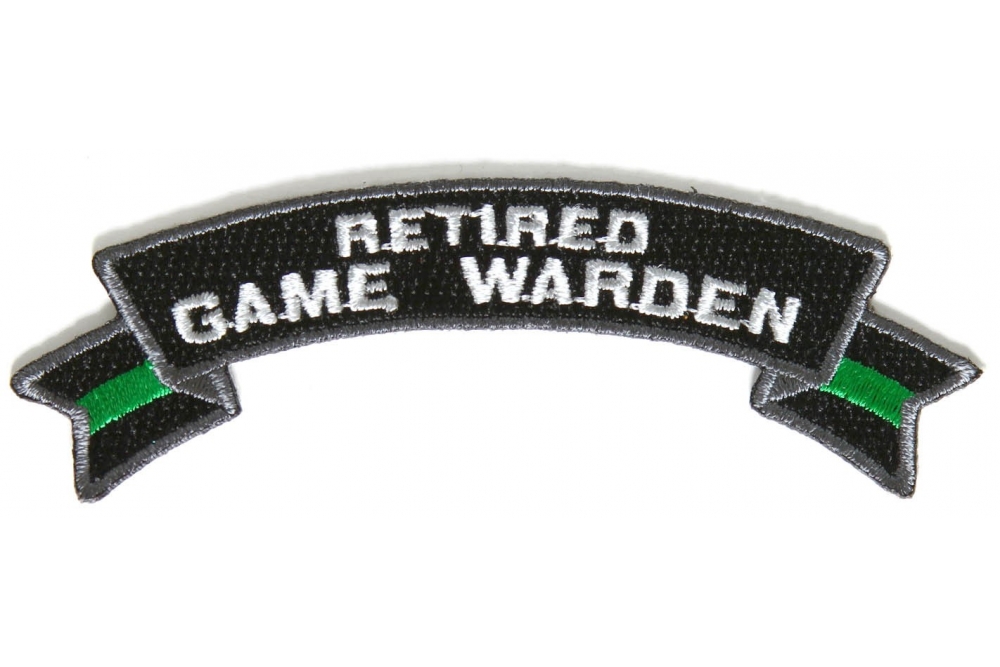 Retired Game Warden Rocker Patch