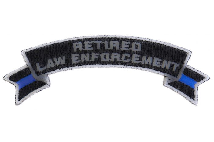 Retired Law Enforcement Rocker Patch