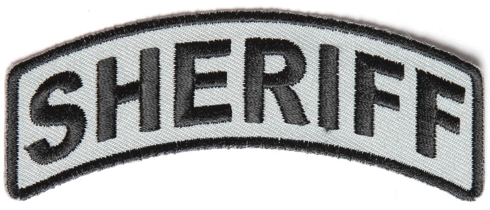 Sheriff Rocker Patch Black Gray