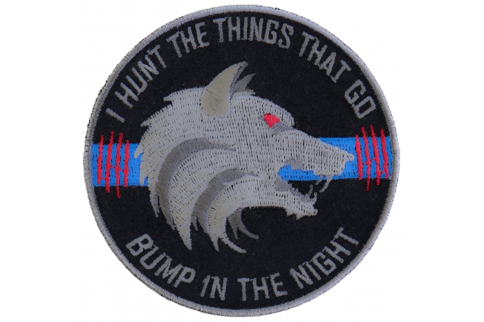 Thin Blue Line Bump In The Night Wolf Patch