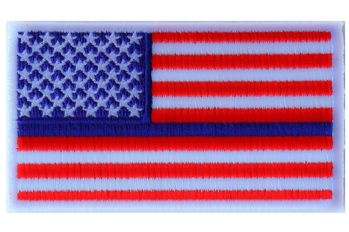 Blue Stripe US Flag Patch for Police