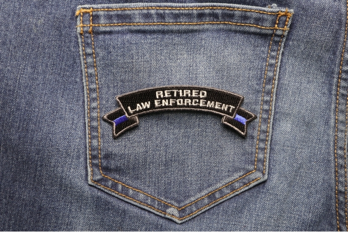 Retired Law Enforcement Rocker Patch by Ivamis Patches