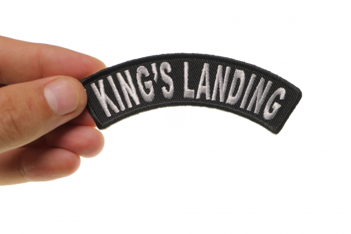 King's Landing Patch shown on hand for size comparison