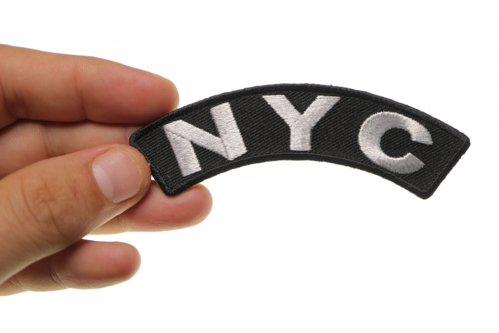 Nyc Patch shown on hand for size comparison