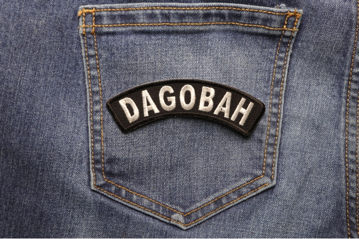 Dagobah Patch shown on jeans