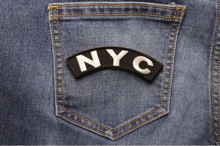 Nyc Patch shown on jeans