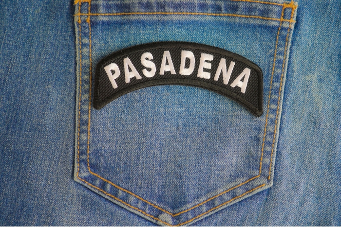 Pasadena Patch shown on jeans