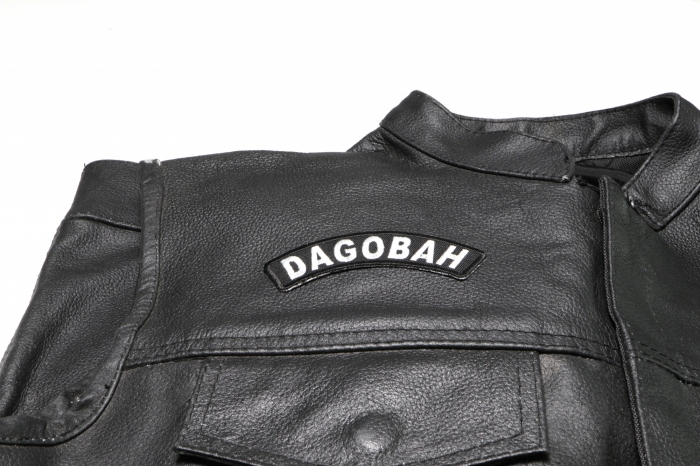  shown on leather vest