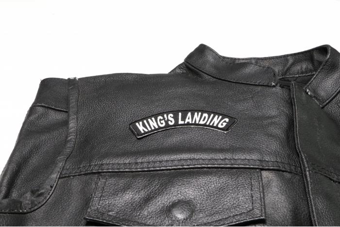  shown on leather vest