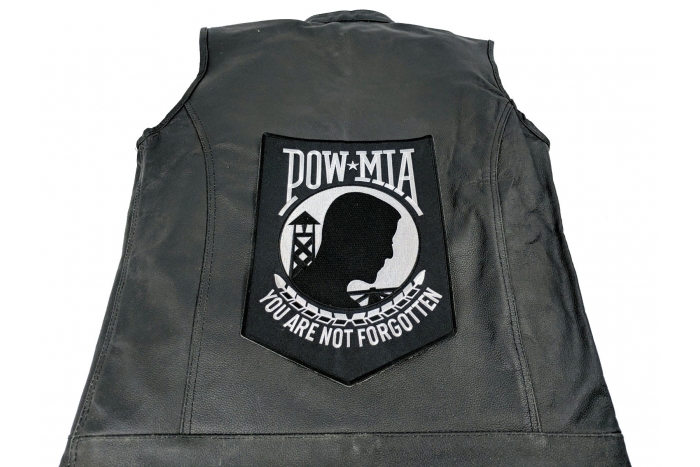  shown on leather vest