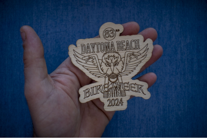 shown on hand for size comparison