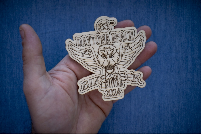 shown on hand for size comparison