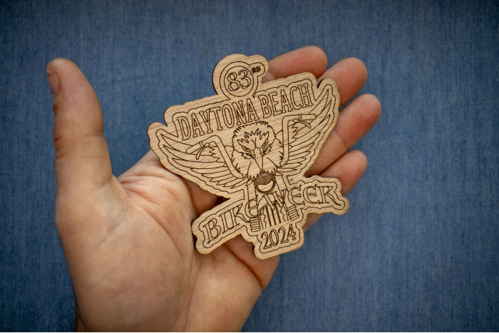 shown on hand for size comparison