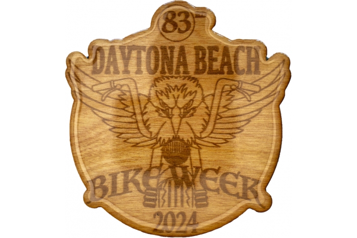 Daytona Bike Week Souvenir Coaster Epoxy Coated