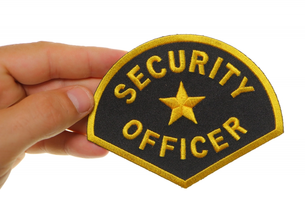Medium Size Security Officer Shoulder Patch Embroidered Patches