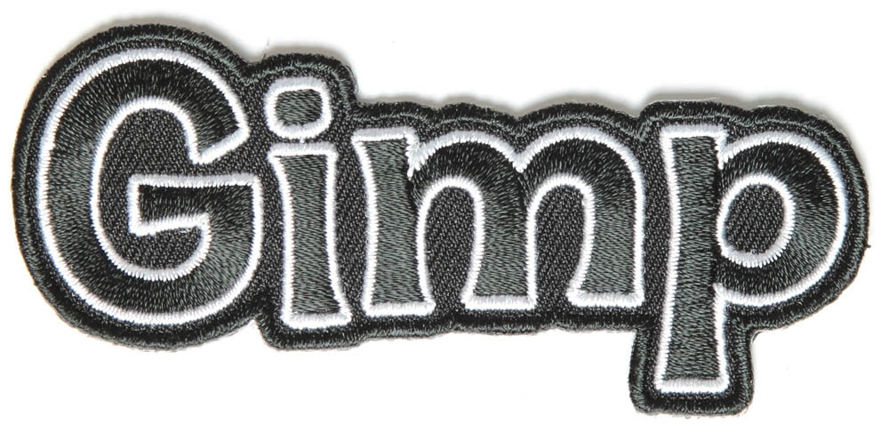 Gimp Funny Iron on Patch