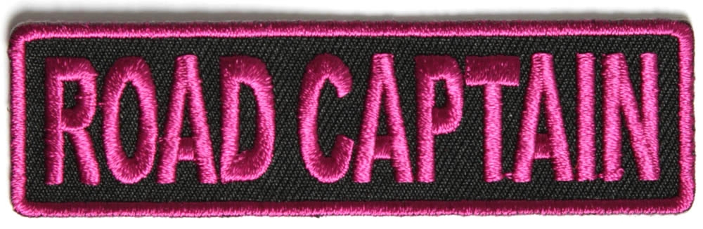 Road Captain Patch 3.5 Inch Pink