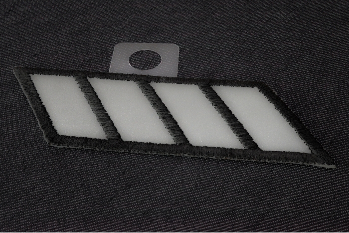 Reflective Stripes Patch diagonal view