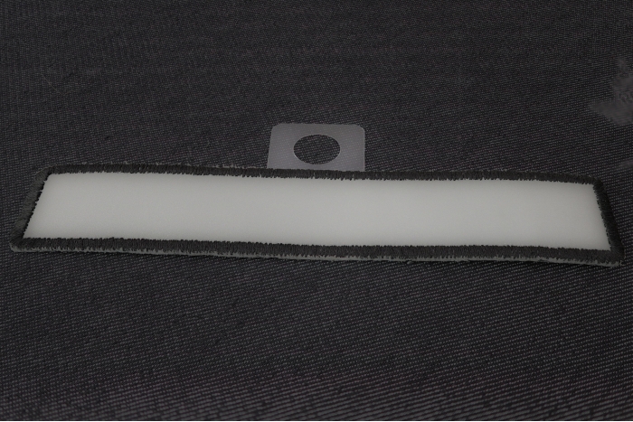 Small Reflective 5 Inch Strip Patch diagonal view