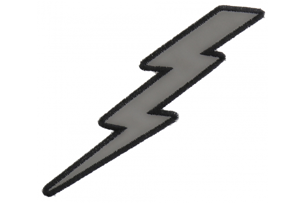 Reflective Lightning Bolt Left Patch