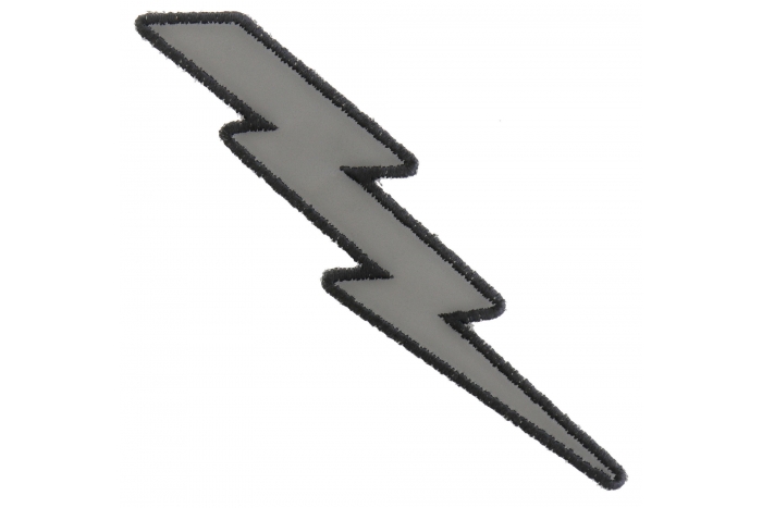 Reflective Lightning Bolt Right Patch