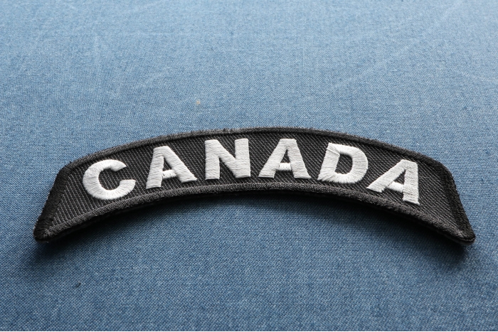 Canada Rocker Patch diagonal view